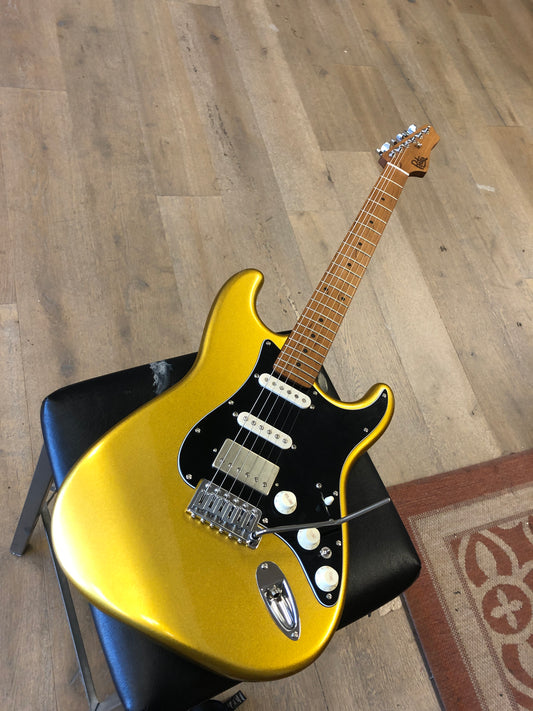 Porter Standard Series S Guitar HSS Gold (Buld To order)