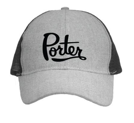 Porter Logo Gray Trucker Hat